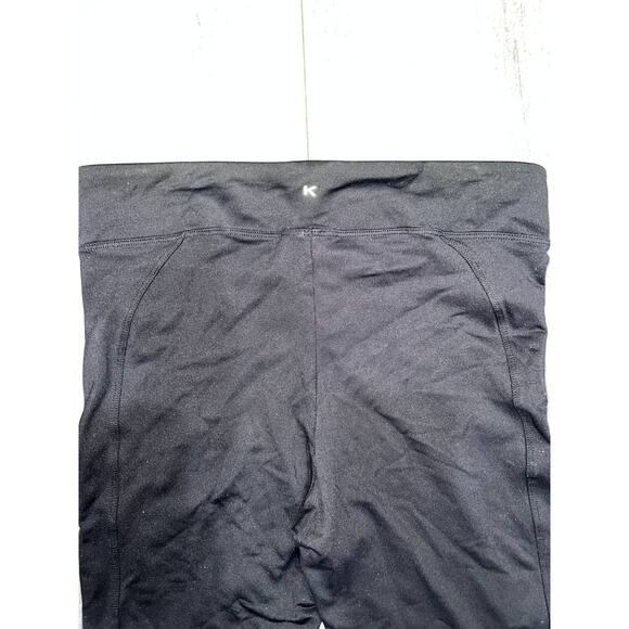 Koral Black & Caramel Nylon Preppy Leggings Size Large A003156 - Picture 6 of 6